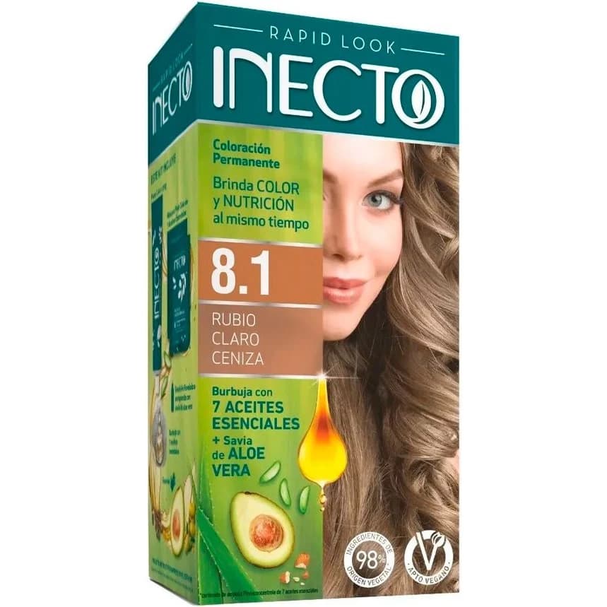 Inecto Tintura Rapid Kit -Rubio Claro Ceniza N° 8,1