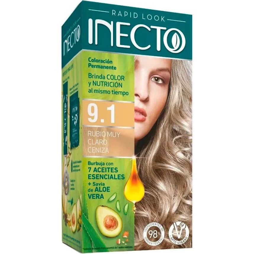 Tintura Capilar Inecto Rapid Look Tono 9.1