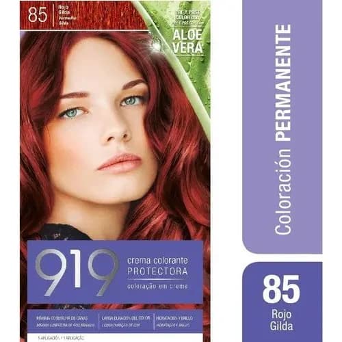 Kit de Coloración Capilar 919 Tono 8.5 Rojo Gilda