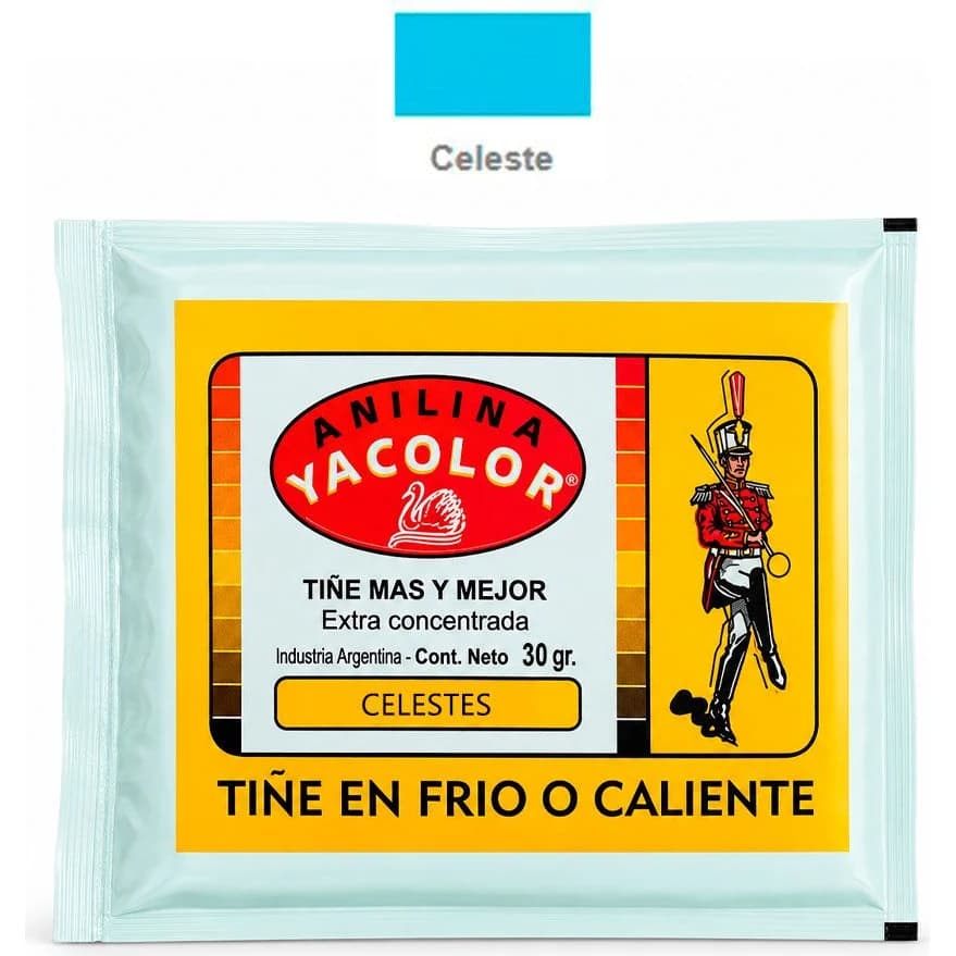 Anilina para Teñir Yacolor Celeste