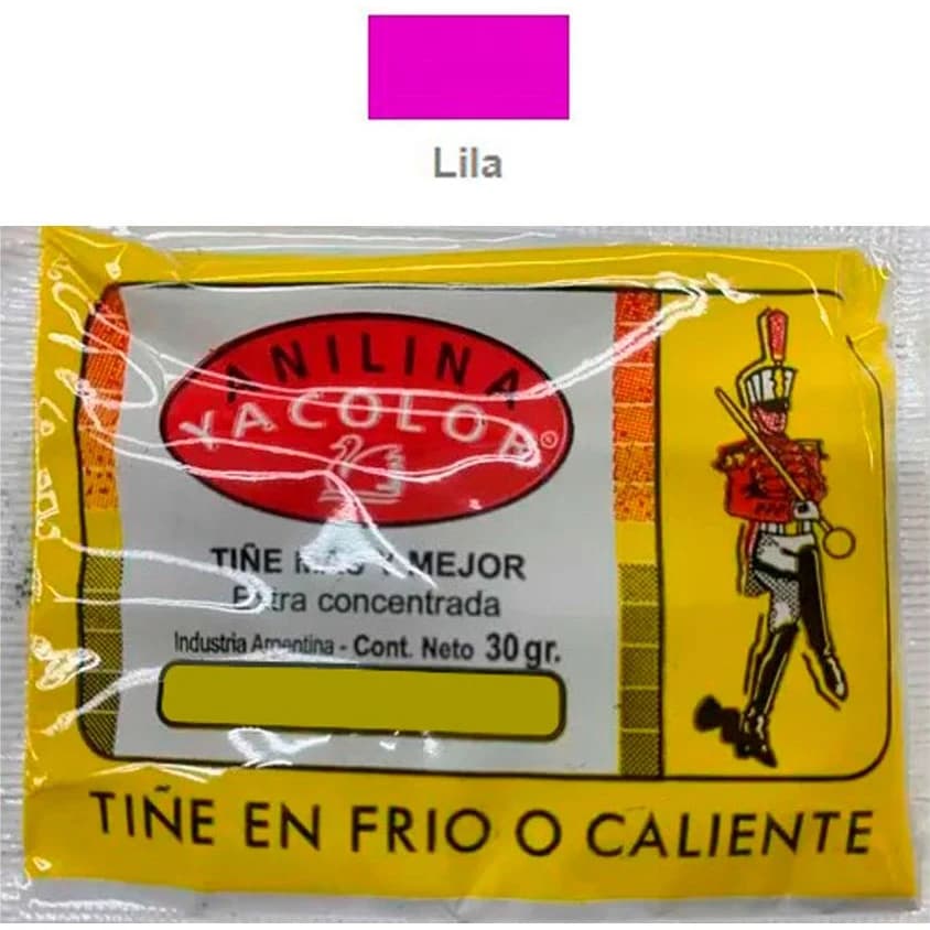 Anilina para Teñir Yacolor Lila