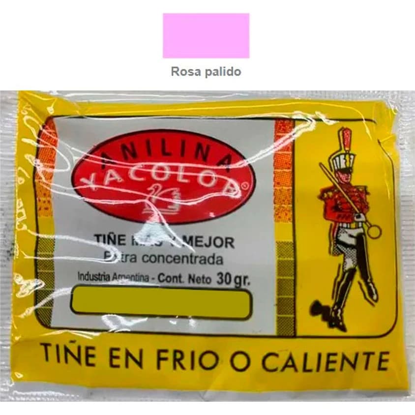 Anilina para Teñir Yacolor Rosa Pálido