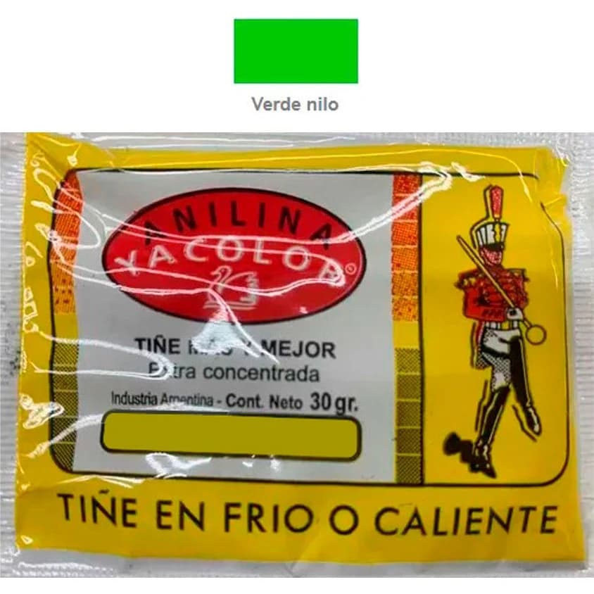 Anilina para Teñir Yacolor Verde Nilo