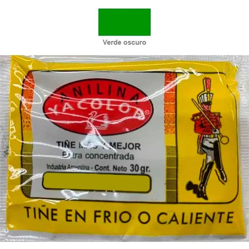 Anilina Yacolor Verde Oscuro