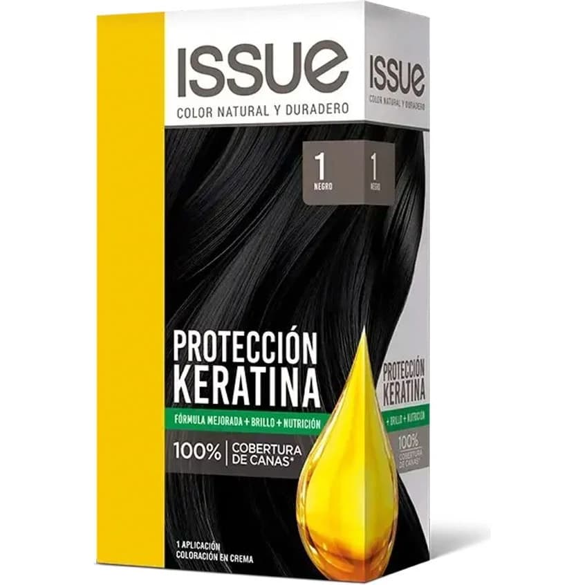 Tintura Capilar Issue Kit Keratina Tono 1