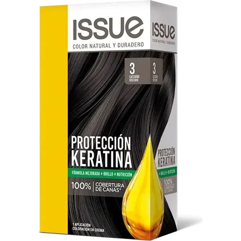Tintura Capilar Issue Kit Keratina Tono 3