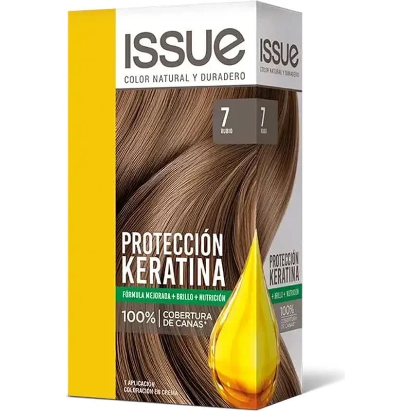 Tintura Capilar Issue Kit Keratina Tono 7