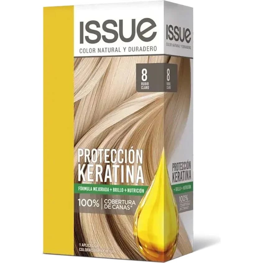 Tintura Capilar Issue Kit Keratina Tono 8