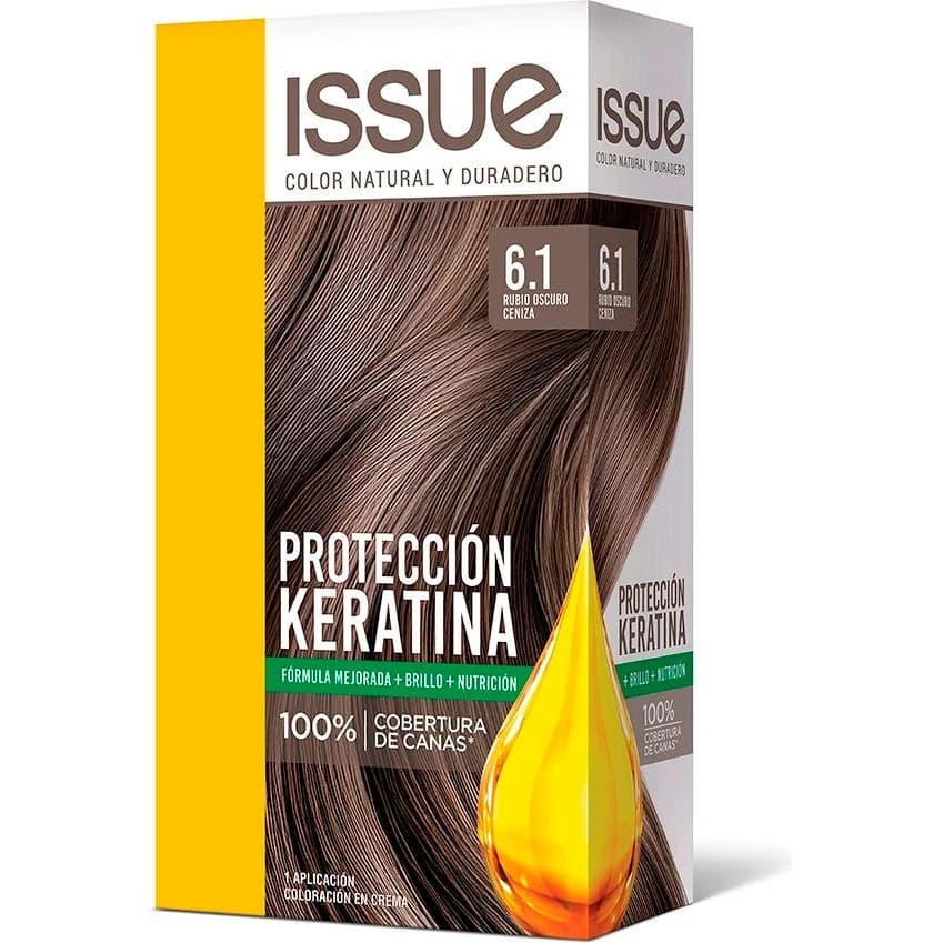 Tintura Capilar Issue Kit Keratina Tono 6/1