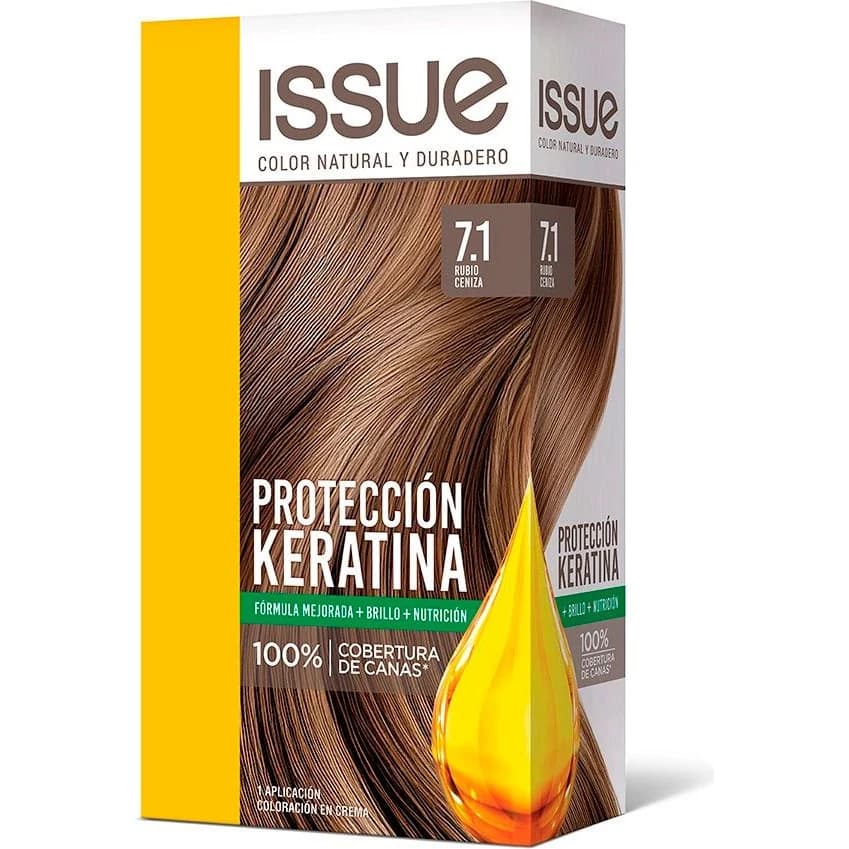Tintura Capilar Issue Kit Keratina Tono 7/1