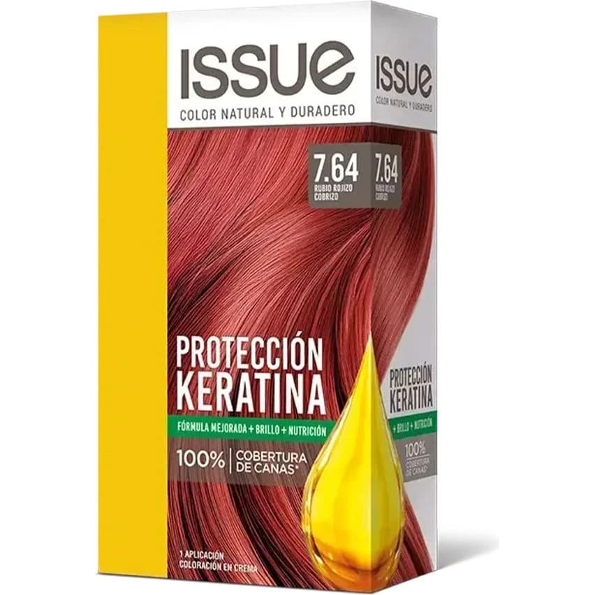 Tintura Capilar Issue Kit Keratina Tono 7/64