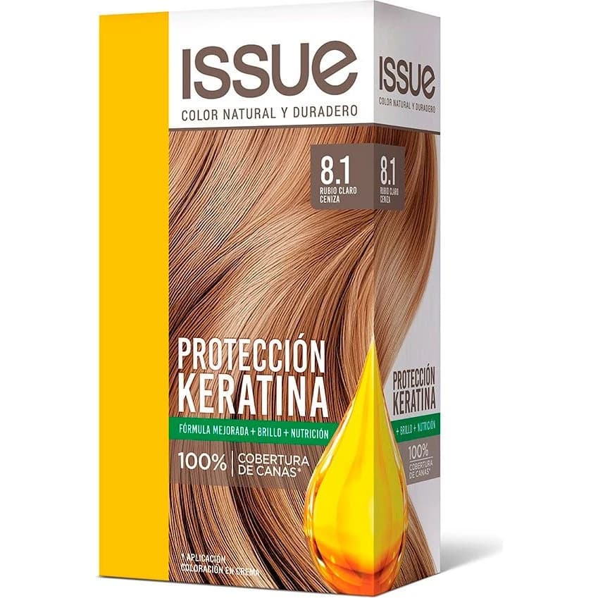 Tintura Capilar Issue Kit Keratina Tono 8/1