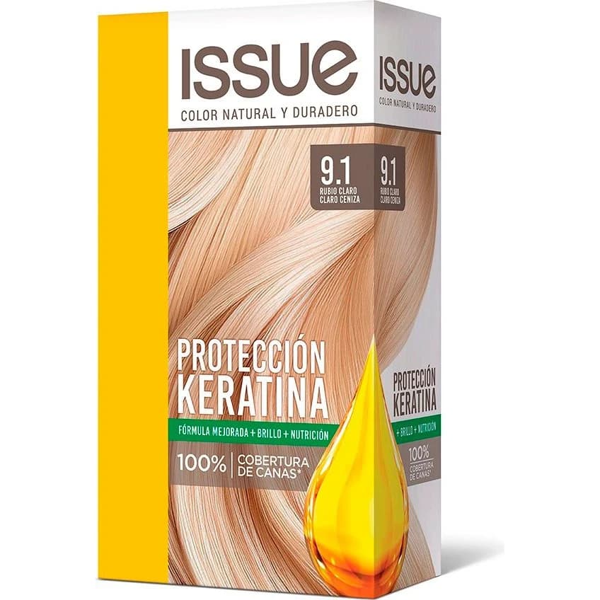 Tintura Capilar Issue Kit Keratina Tono 9.1