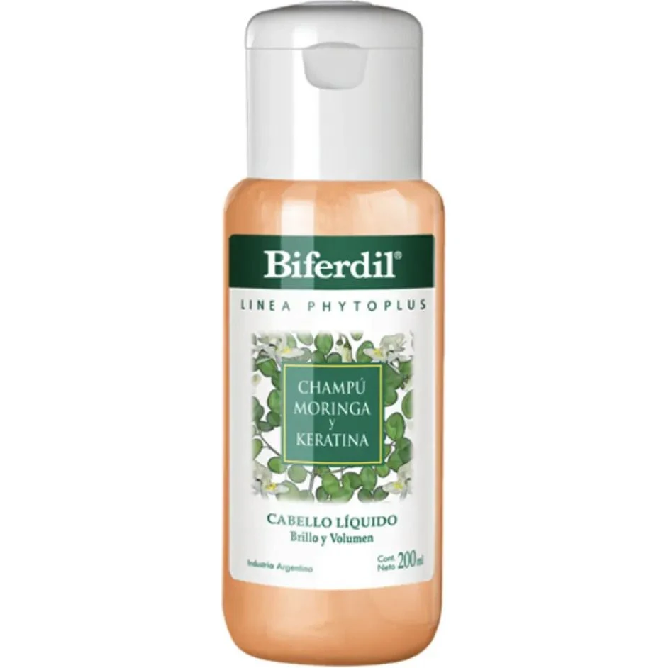 Shampoo Biferdil Moringa y Keratina 200 ml