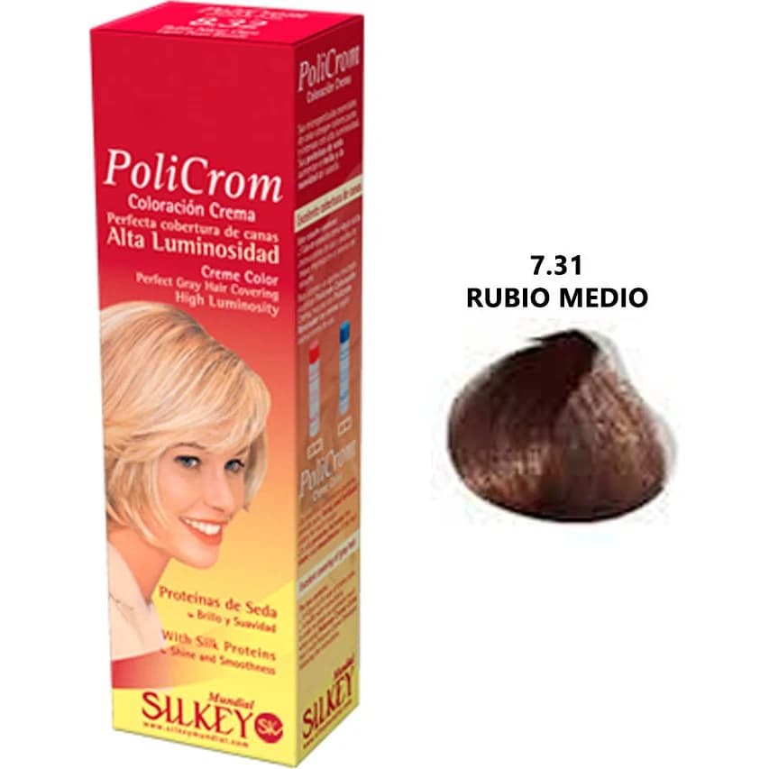 Tintura Capilar Silkey Policrom Tono 7.31 47 g