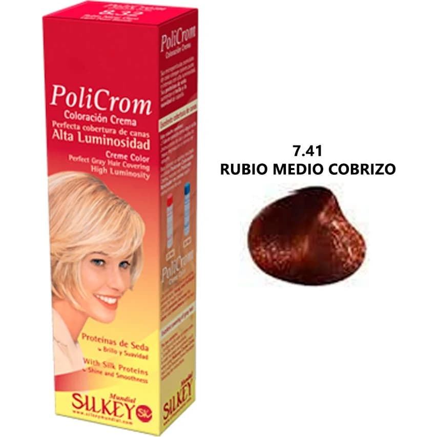 Tintura Capilar Silkey Policrom Tono 7.41 47 g