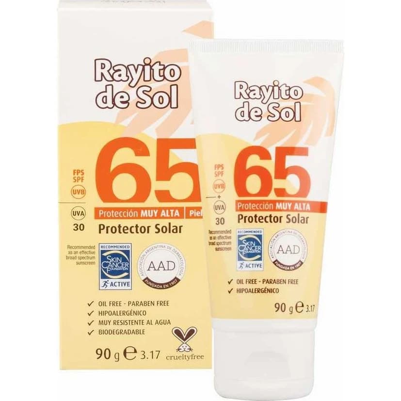 Protector Solar Rayito de Sol FPS 65 Ultra 90 ml