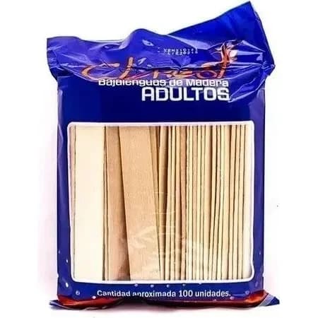 Bajalenguas de Madera Clericot x 100