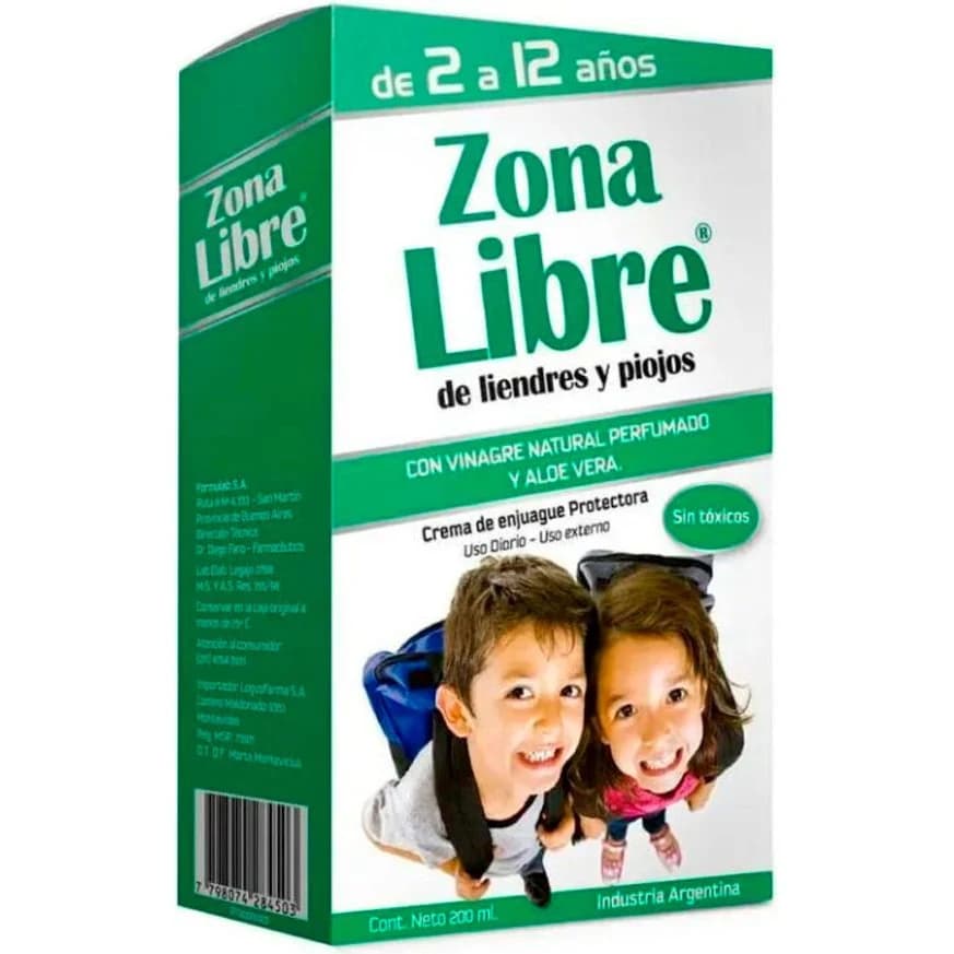 Crema Enjuague Zona Libre Verde 200 ml