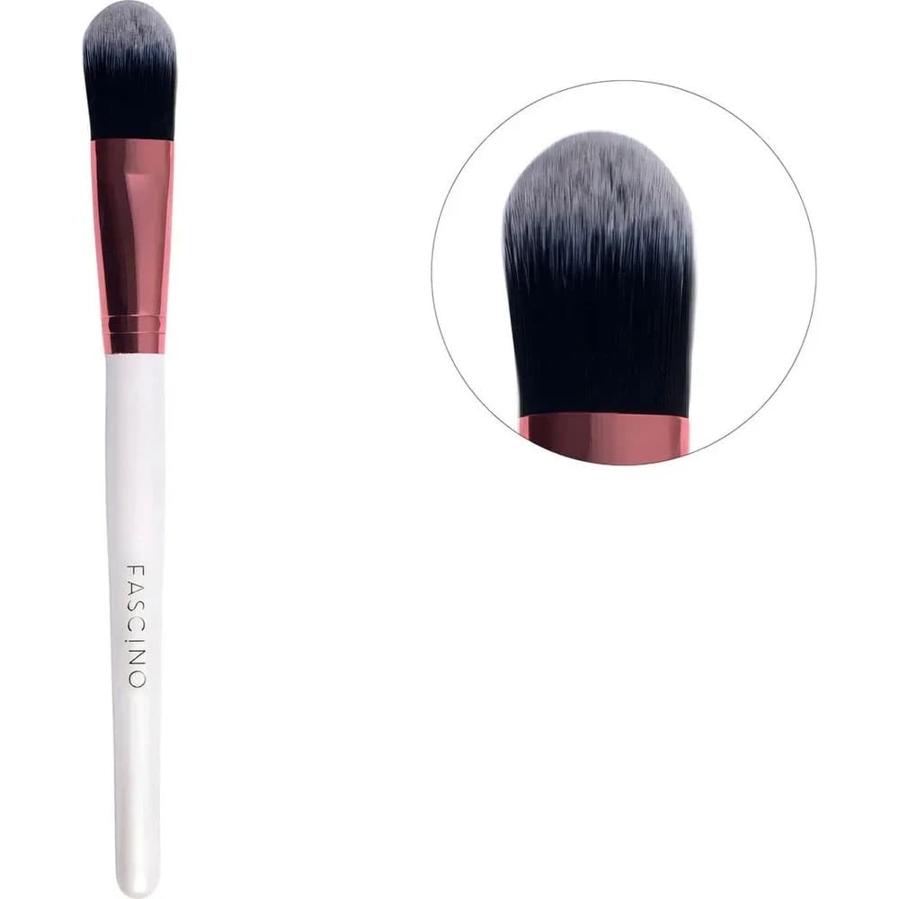 Brocha de Maquillaje Fascino Sintética para Base Líquida o en Crema