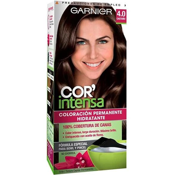 Tintura Capilar Garnier Color Intensa Tono 4.0 Castaño