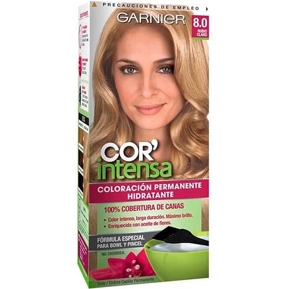 Tintura Capilar Garnier Color Intensa Tono 8.0