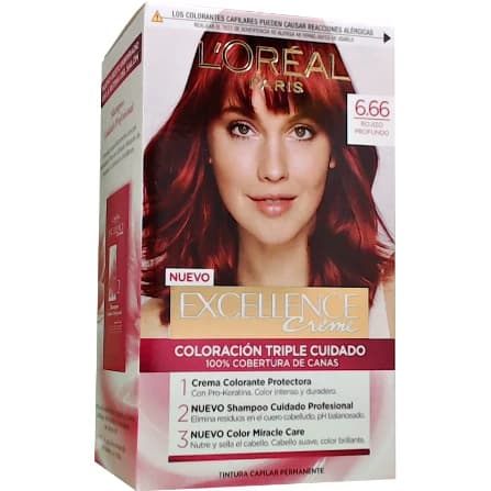 Tintura Capilar L'Oréal Excellence Crème Tono 6.66