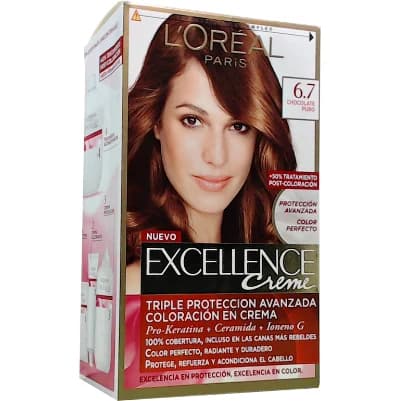 Tintura Capilar Excellence Crème Kit Tono 6.7 Chocolate Puro