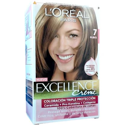 Tintura Capilar L'Oréal Excellence Crème Tono 7 Rubio