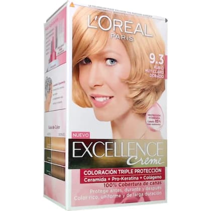 Tintura Capilar L'Oréal Excellence Crème Tono 9.3 Rubio Muy Claro Dorado
