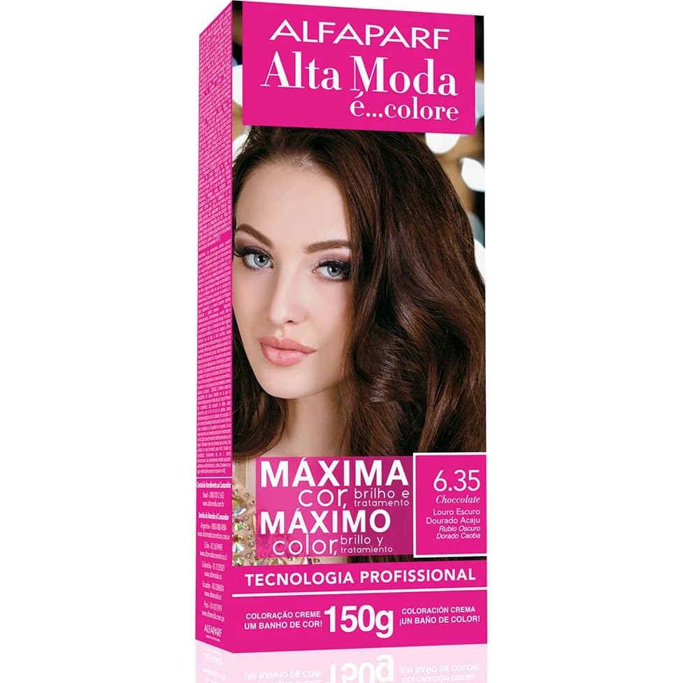 Kit de Coloración Alta Moda Tono 6.35