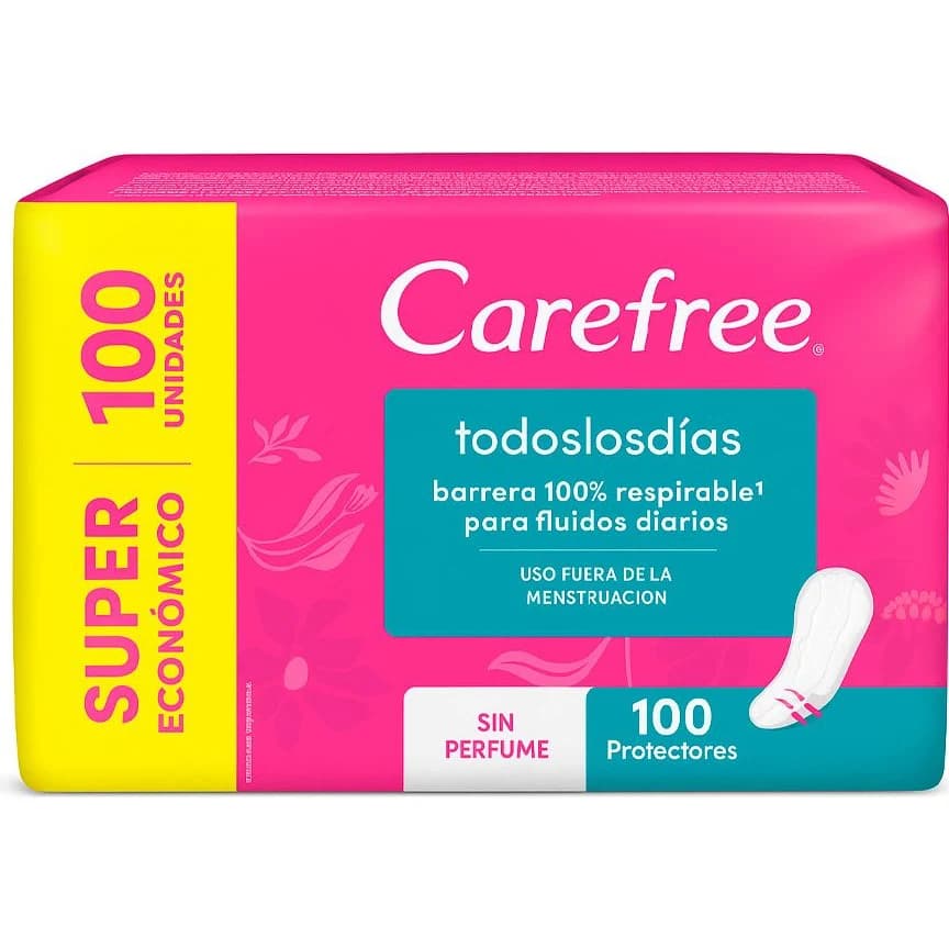 Protectores Diarios Carefree Todos los Días x100
