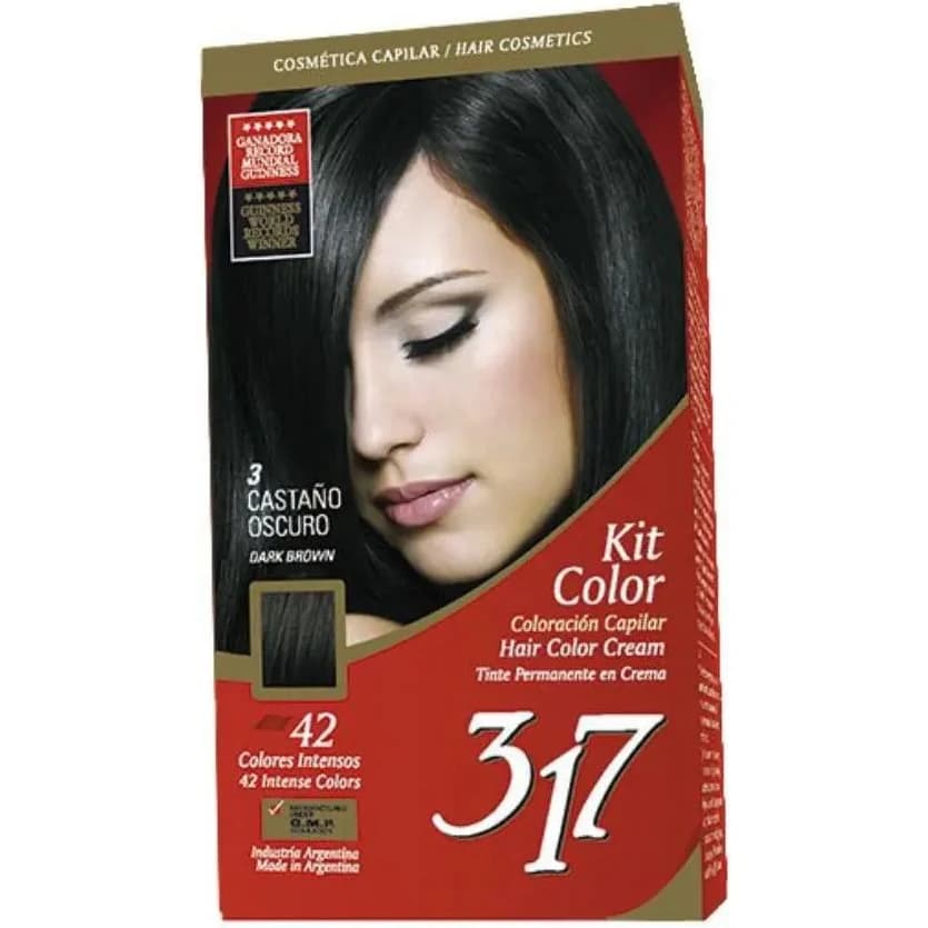 Kit de Coloración Capilar Hedaly Tono 3 Castaño Oscuro