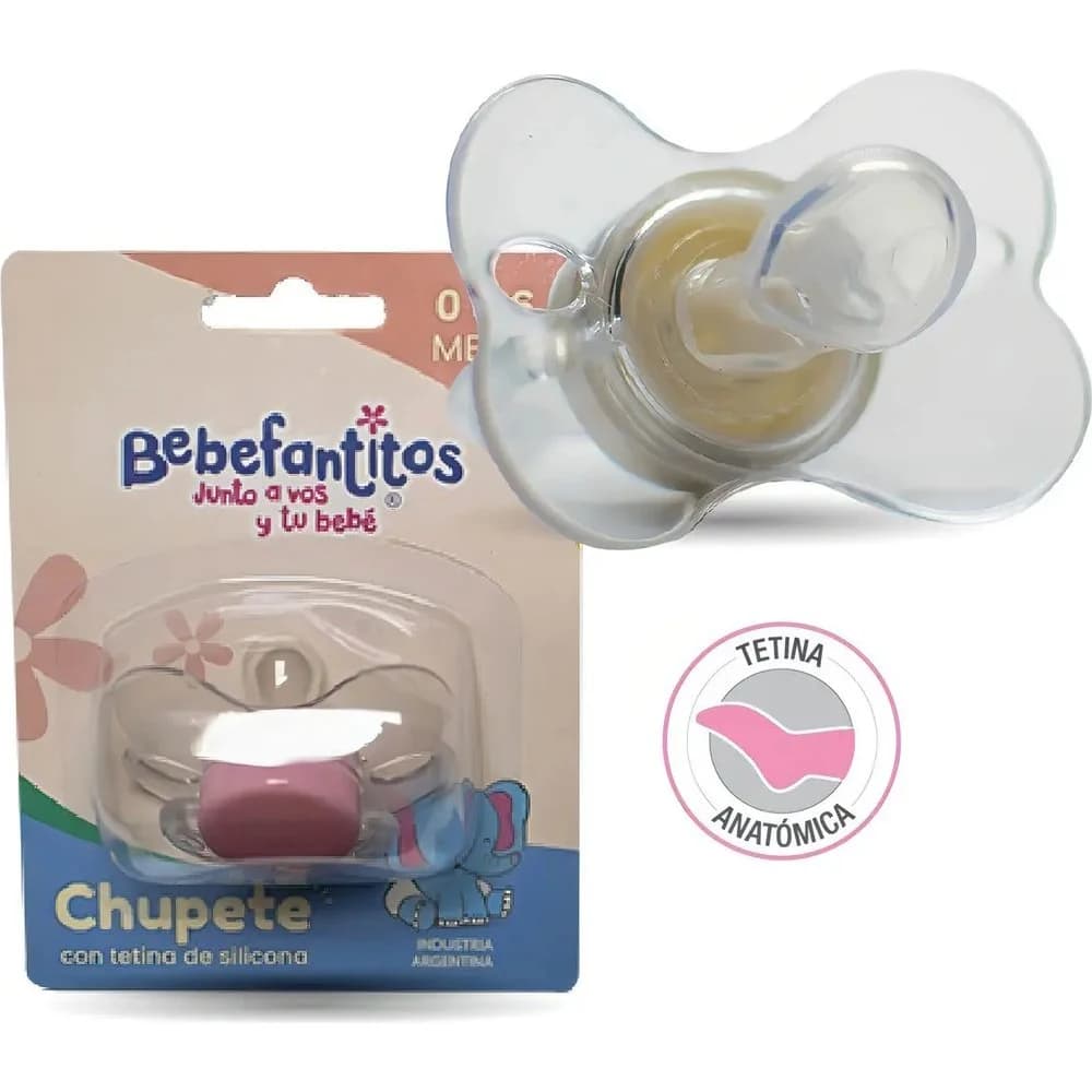 Chupete Bebefantitos Tetina Anatómica Silicona Talle 2