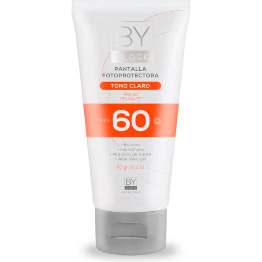 Pantalla Solar By Block FPS 60 Tono Claro 60 g