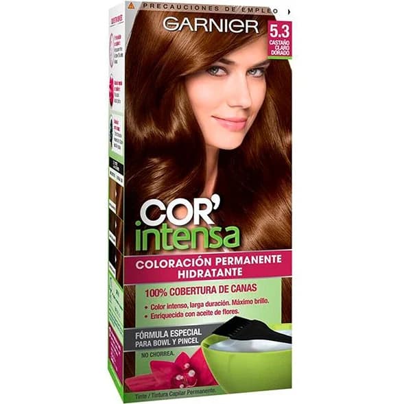 Tintura Capilar Garnier Color Intensa Tono 5.3 Castaño Claro Dorado
