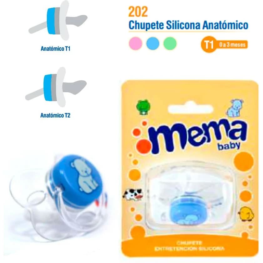 Chupete de Silicona Mema Anatómico Recién Nacido