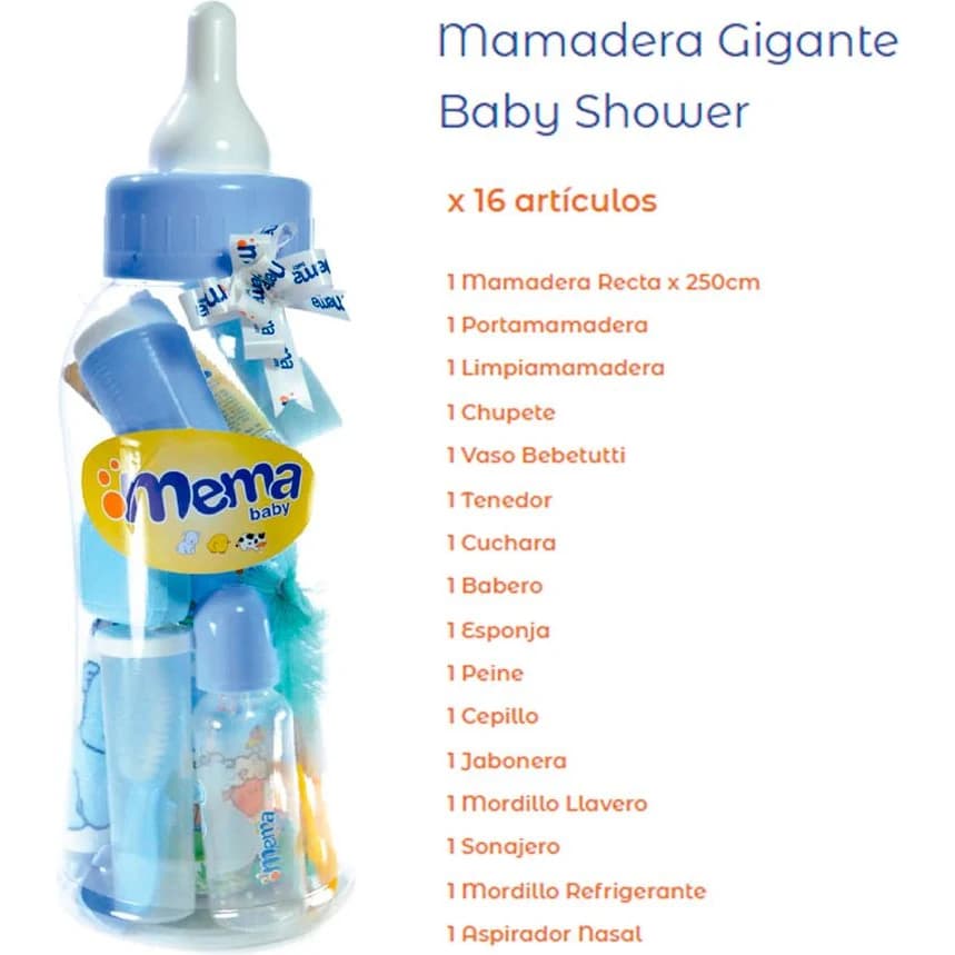 Set de Mamaderas Mema Gigante 16 Piezas