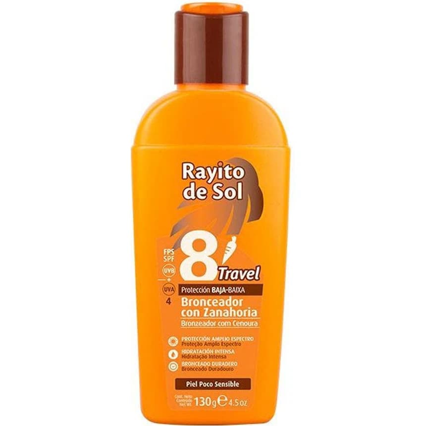 Bronceador Rayito de Sol FPS 8 con Zanahoria 130 g