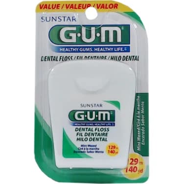 Hilo Dental GUM Encerado Menta