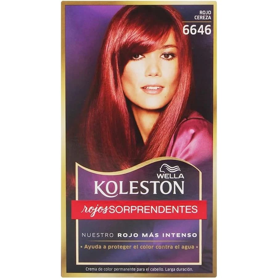 Kit de Coloración Koleston Tono 6646 Rojo Cereza