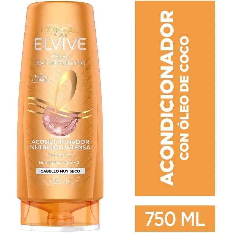 Acondicionador L'Oréal Elvive Óleo Coco 750 ml