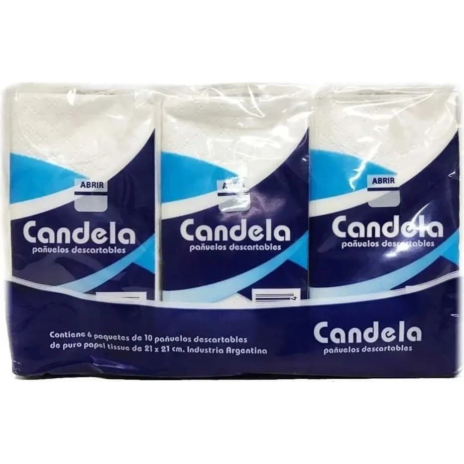 Pañuelos Descartables Candela Pack 10x6