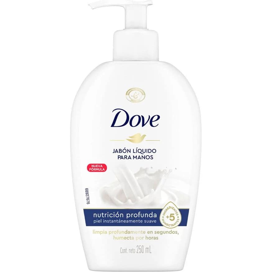Jabón Líquido para Manos Dove Nutrición Profunda 250 ml