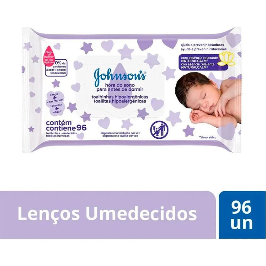 Toallitas Húmedas Johnson's Baby Hora del Sueño x96