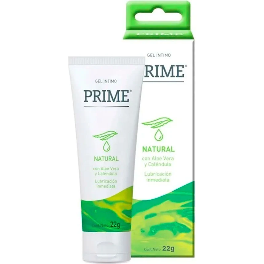 Gel Íntimo Prime Sensitive Natural con Aloe Vera y Caléndula 22 g