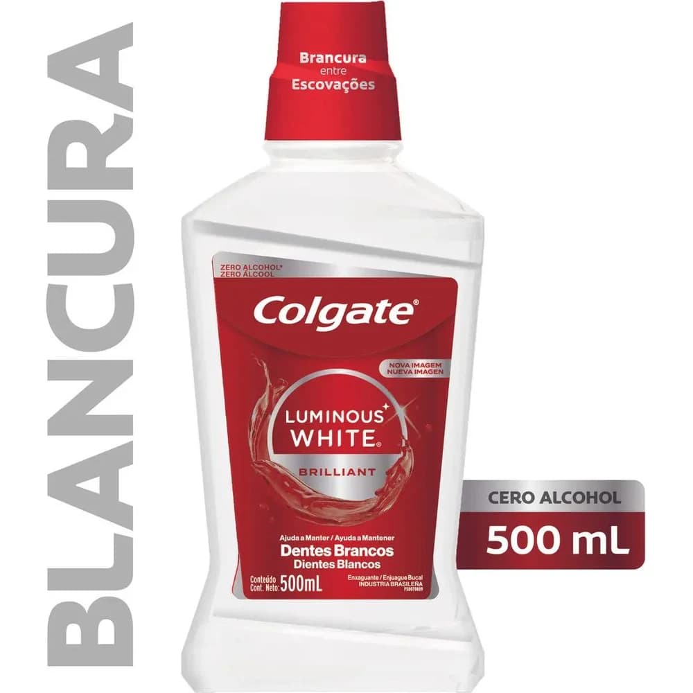 Enjuague Bucal Plax Zero Luminous White 500 ml