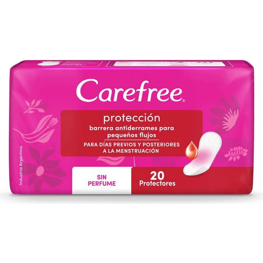 Protectores Diarios Carefree Protección x20 Unidades