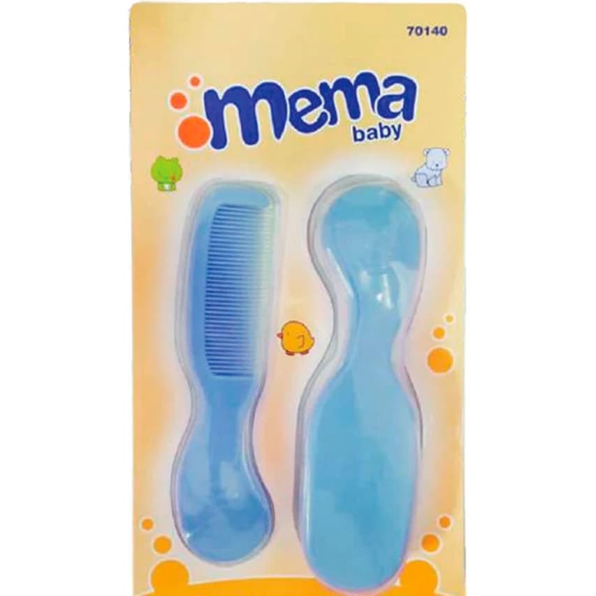 Set de Cepillo y Peine para Bebé Mema Celeste