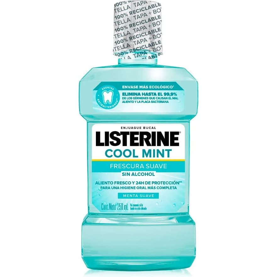 Enjuague Bucal Listerine Zero Menta Suave 250 ml